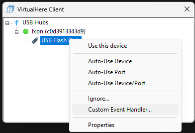 USB over IP can't connect - 'Error 