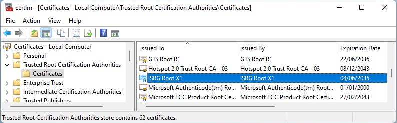 isrg root certificate location.png